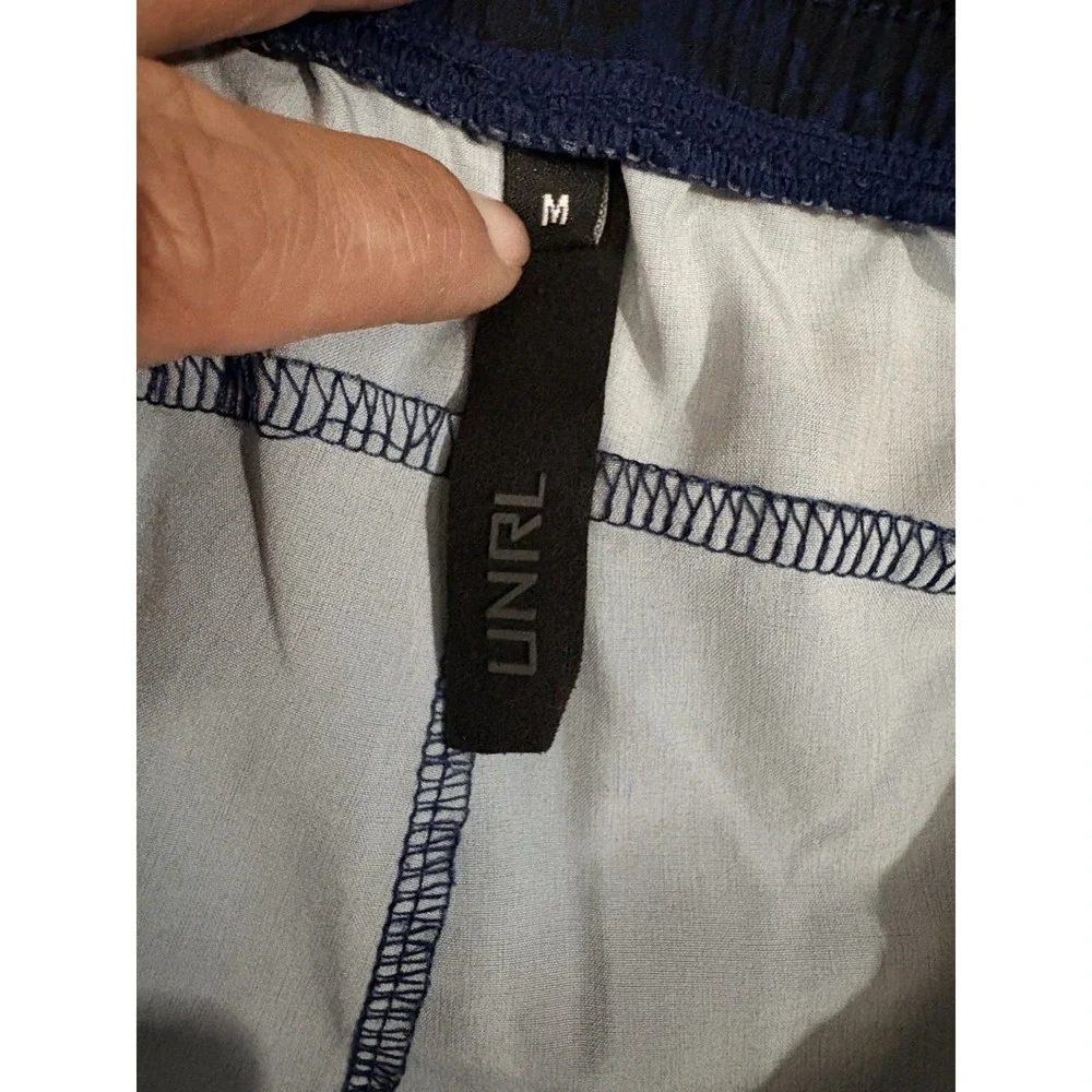 UNRL x Folds Of Honor Stride Shorts Mens NAVY CAMO Size MEDIUM